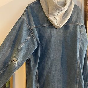NWT Free People Hooded denim jacket